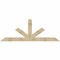 Ekena Millwork Saratoga Rough Sawn Timber Gable Bracket, Douglas Fir, 96"W x 36"H x 4"D x 6"F, 9/12 Pitch GBW096X36X0406SAR00RDF - alternate 1